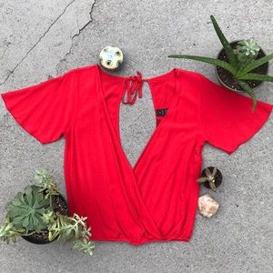 Super Plunge Buckle Top